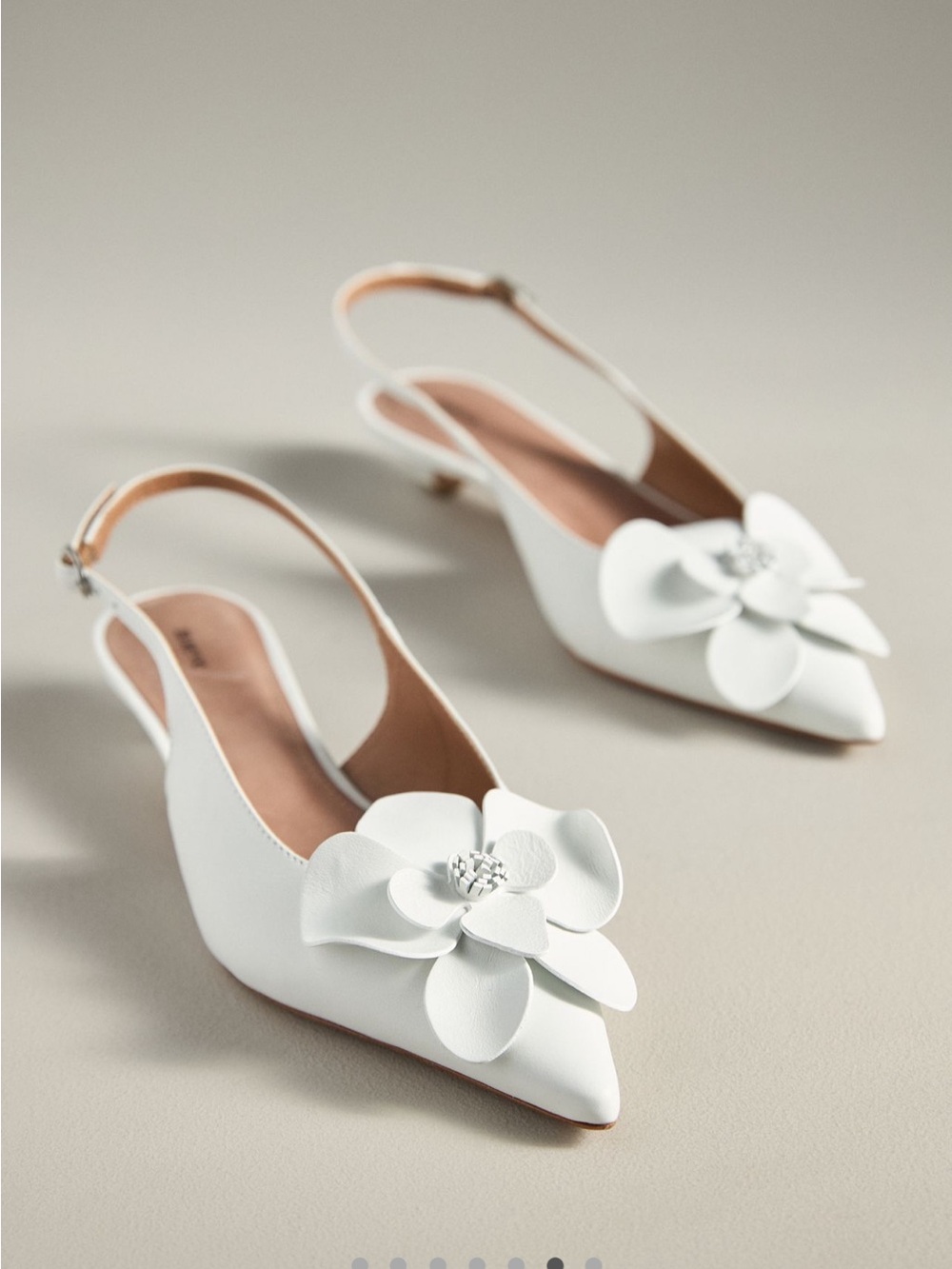 Anthropologie Maeve Floral Slingback Heels